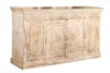 [[Pastel beige old teak wood dresser///Buffet beige pastel en ancien bois de teck]]
