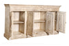 [[Pastel beige old teak wood dresser///Buffet beige pastel en ancien bois de teck]]