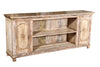[[Pastel beige old teak wood TV-Unit///Meuble TV beige pastel en ancien bois de teck]]