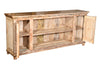 [[Pastel beige old teak wood TV-Unit///Meuble TV beige pastel en ancien bois de teck]]