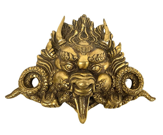 [[Yali brass door decoration///Décoration de porte en laiton Yali]]