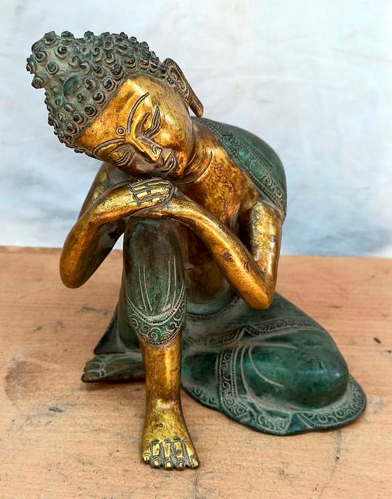 [[Vintage Nepali brass Buddha///Buddha en laiton vintage népalais]]