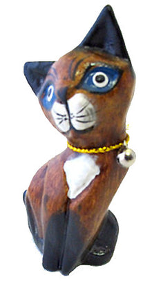  Mini Wooden Cat//Chat en Bois Miniature