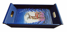  Hand Painted Reindeer Tray//Plateau Peint à la Main