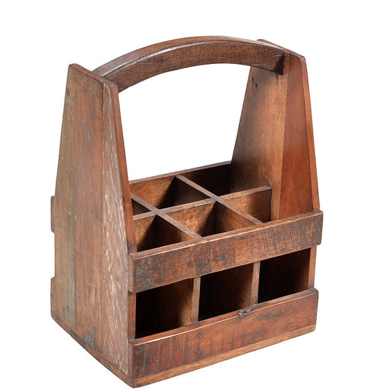 Wooden bottle holder//Caisse à bouteilles en bois