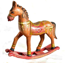  Floral rocking horse//Cheval à bascule coloré