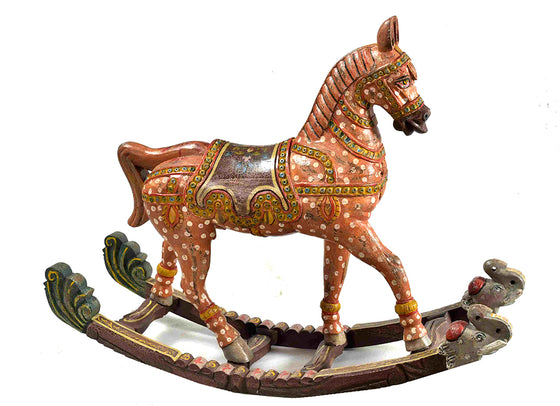 Palace life: Large rocking horse//Palace Life: cheval à bascule coloré