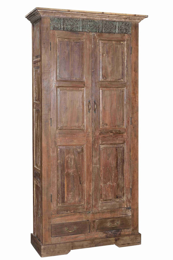 [[Old teak wood cabinet///Vieille armoire en bois de teck]]