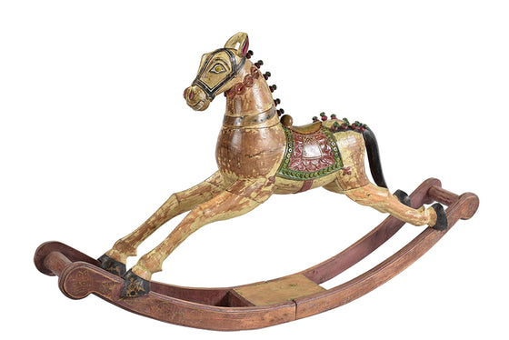Wooden Rocking Horse//Cheval de bois à bascule
