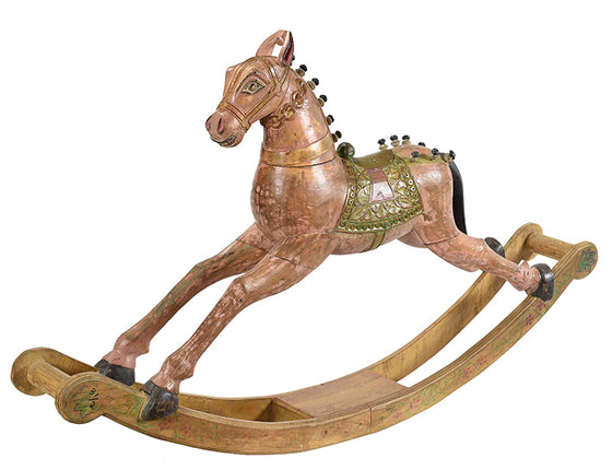Wooden Rocking Horse//Cheval de bois à bascule