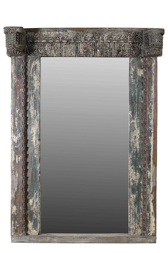[[Wooden Frame With Mirror///Cadre de bois avec miroir]]