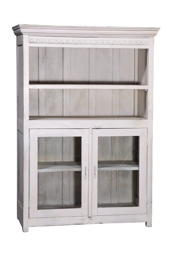 [[Whitewashed old teak kitchen cabinet///Armoire de cuisine en vieux teck blanchi à la chaux]]