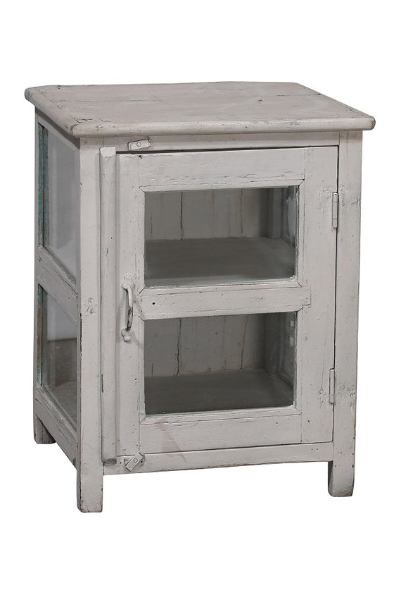 [[Small whitewashed old teak cabinet///Petit cabinet en vieux teck blanchi à la chaux]]