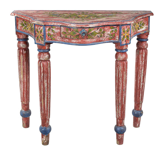 Half-Round Table//Table demi-lune en bois