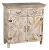 [[Lightly whitewashed cabinet with brass accents///Armoire légèrement blanchie à la chaux avec des accents de laiton]]