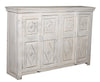 [[Whitewashed sideboard with hand carved doors///Buffet blanchi à la chaux avec portes sculptées à la main]]