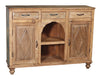 [[Pastel beige old teak wood dresser///Buffet beige pastel en ancien bois de teck]]