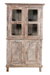 [[Pastel beige vintage glass cabinet///Cabinet vintage vitré beige pastel]]