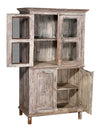 [[Pastel beige vintage glass cabinet///Cabinet vintage vitré beige pastel]]