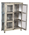 [[Antique white vintage glass cabinet///Ancien cabinet en verre blanc d'époque]]