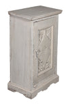 [[Small whitewashed old teak cabinet///Petit cabinet en teck ancien blanchi à la chaux]]