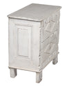 [[Whitewashed old teak wood bedside table///Table de chevet an ancien bois de teck blanchi à la chaux]]