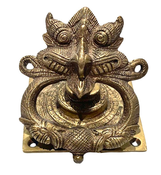 [[Garuda brass door knocker///Poignée de porte en laiton en forme de Garruda]]