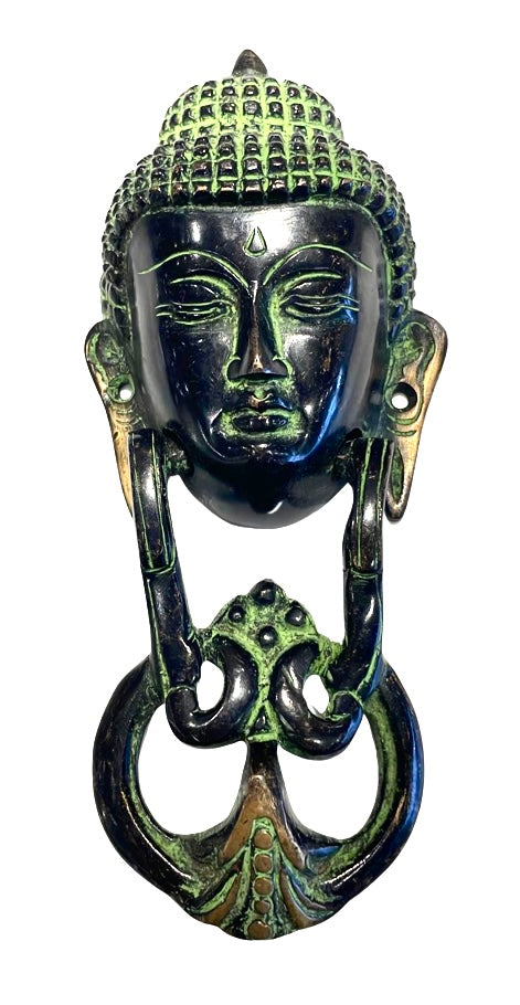 [[Buddha brass door knocker///Heurtoir de porte en laiton en forme de Buddha]]