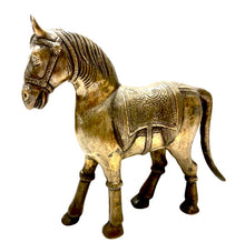  [[Vintage brass horse sculpture///Sculpture vintage de cheval en laiton]]
