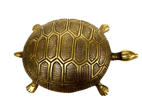 [[Old brass wish turtle///Ancienne tortue à souhaits en laiton]]