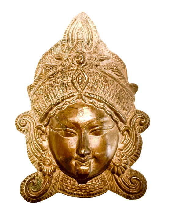 [[Vintage Kali brass mask///Masque vintage en laiton de Kali]]