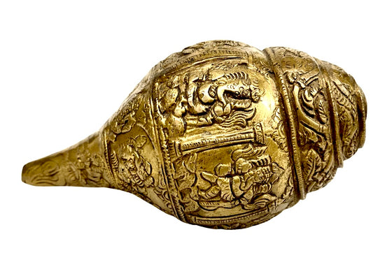 [[Decorative brass shell///Coquillage décoratif en laiton]]