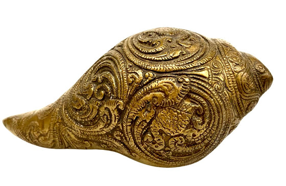 [[Decorative brass shell///Coquillage décoratif en laiton]]