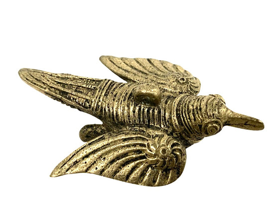 [[[Old brass bird///Ancien oiseau en laiton]]
