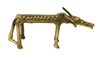 [[Bastar tribal art brass skinny animal figure///Figure d'animal maigre en laiton de l'art tribal Bastar]]