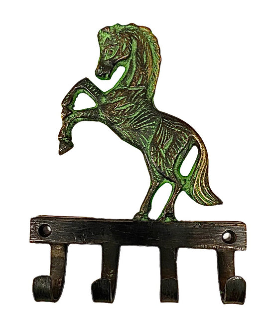 [[Brass horse wall hook///Crochet mural en laiton en forme de cheval]]