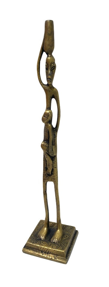 [[Tribal brass figurine///Figurine tribale en laiton]]
