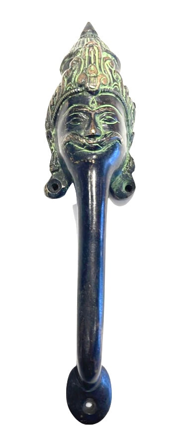 [[Sun God brass door handle///Poignée de porte en laiton Dieu du soleil]]