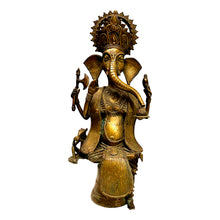  [[Old brass Bastar tribal art Ganesh statue///Vieille statue de Ganesh en cuivre d'art tribal Bastar]]