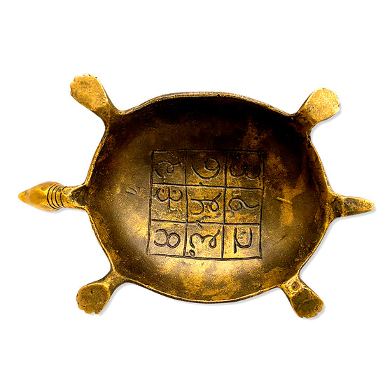 [[Old brass wish turtle///Ancienne tortue à souhaits en laiton]]