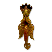  [[Old brass mermaid door handle///Ancienne poignée de porte en laiton en forme de sirène]]