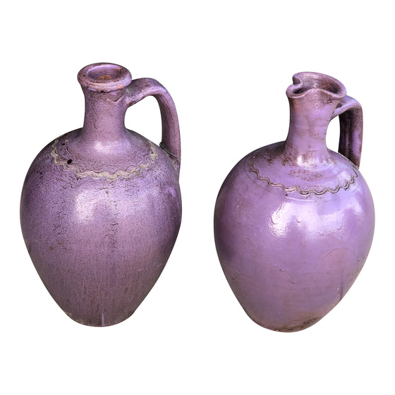 [[Purple Anatolian vintage terracotta pot///Pot en terre cuite vintage violet d'Anatolie]]