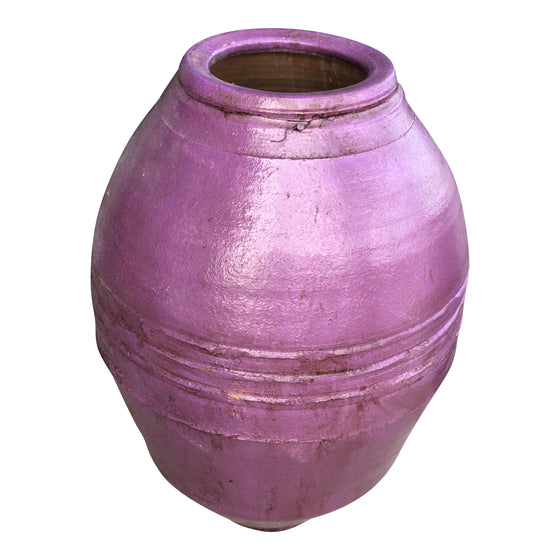 [[Purple Anatolian vintage terracotta pot///Pot en terre cuite vintage violet d'Anatolie]]