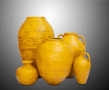  [[Yellow Anatolian vintage terracotta pot///Pot en terre cuite vintage jaune d'Anatolie]]