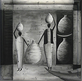 Balinese Tribal Paintings (black & white)//Tableaux tribaux Balinais (noir & blanc)