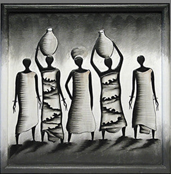 Balinese Tribal Paintings (black & white)//Tableaux tribaux Balinais (noir & blanc)