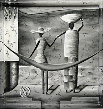 Balinese Tribal Paintings (black & white)//Tableaux tribaux Balinais (noir & blanc)