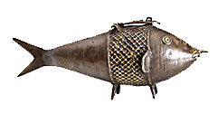 Tribal Brass Fish//Poisson Tribal en Laiton