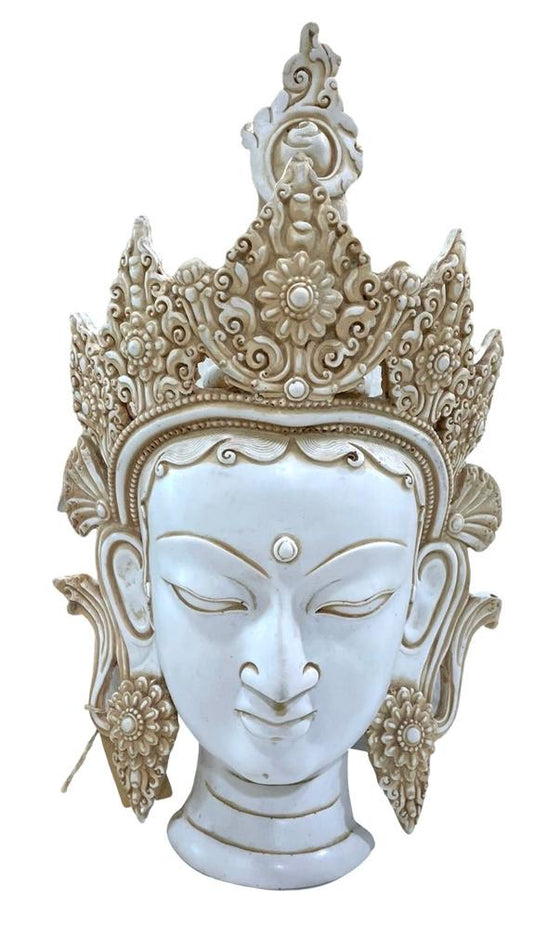 [[White Tara bust///Buste de Tara en blanc]]