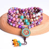 [[Mala prayer beads - purple imperial jasper///Perles de prière Mala - jaspe impérial violet]]